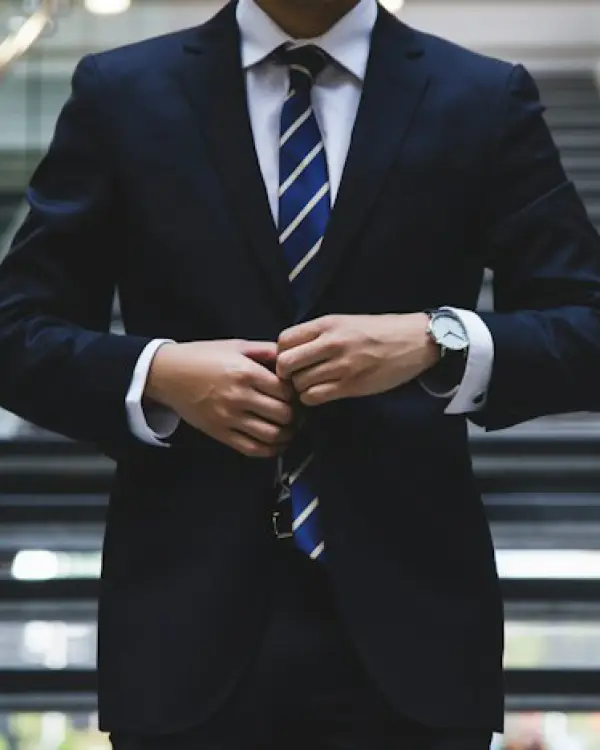 Structured Double-Breasted Wool Blazer